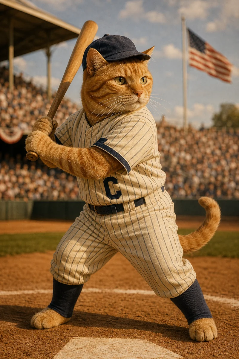 Home Run AI pet portrait style sample