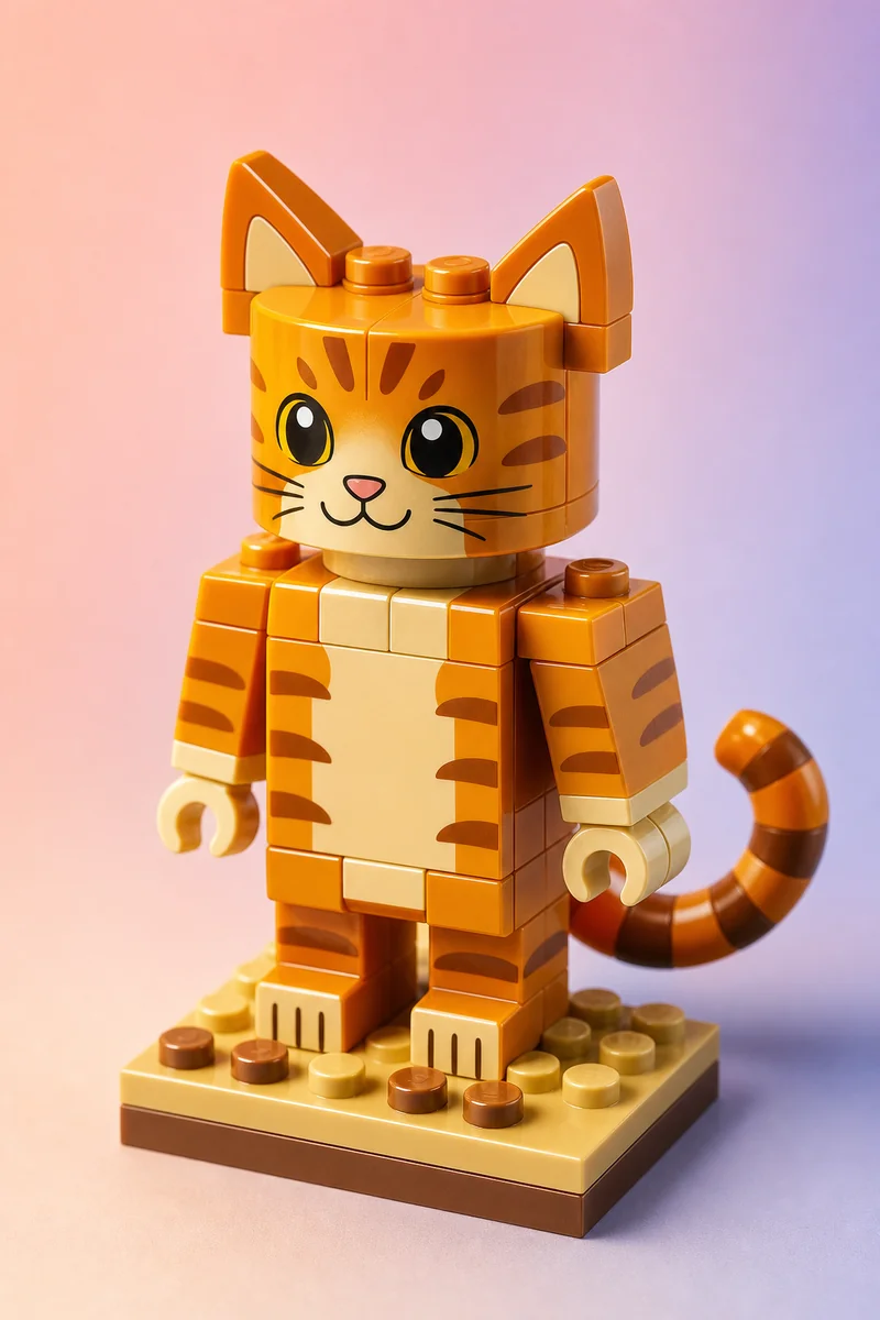 Brick Buddy AI pet portrait style sample