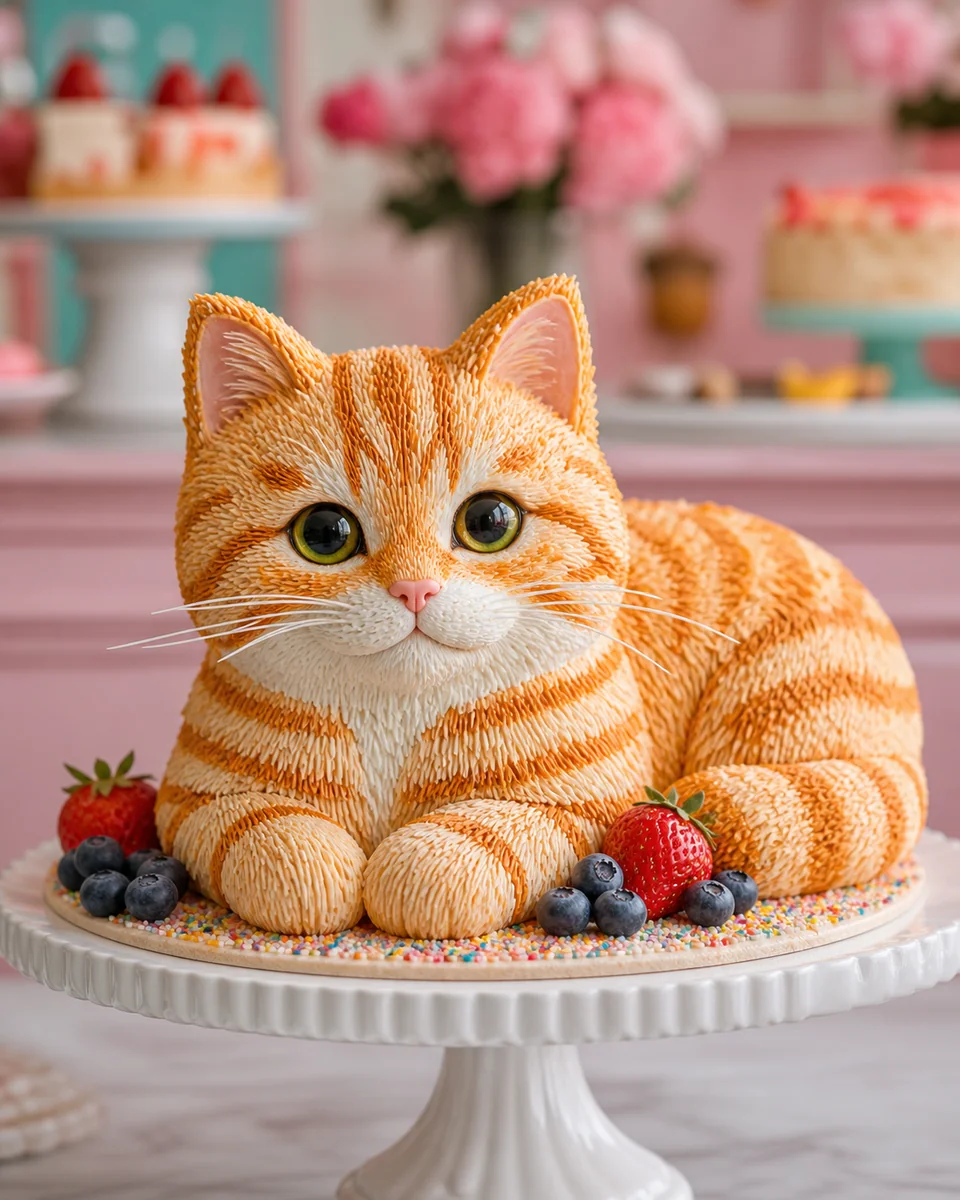 Cake Pet AI pet portrait style sample
