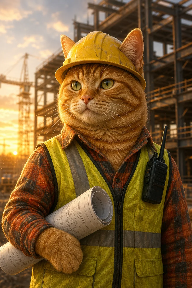 Site Foreman AI pet portrait style sample