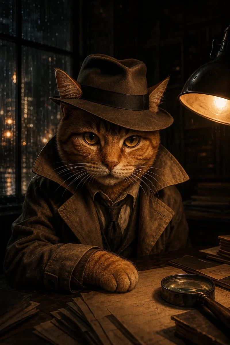 Sleuth AI pet portrait style sample