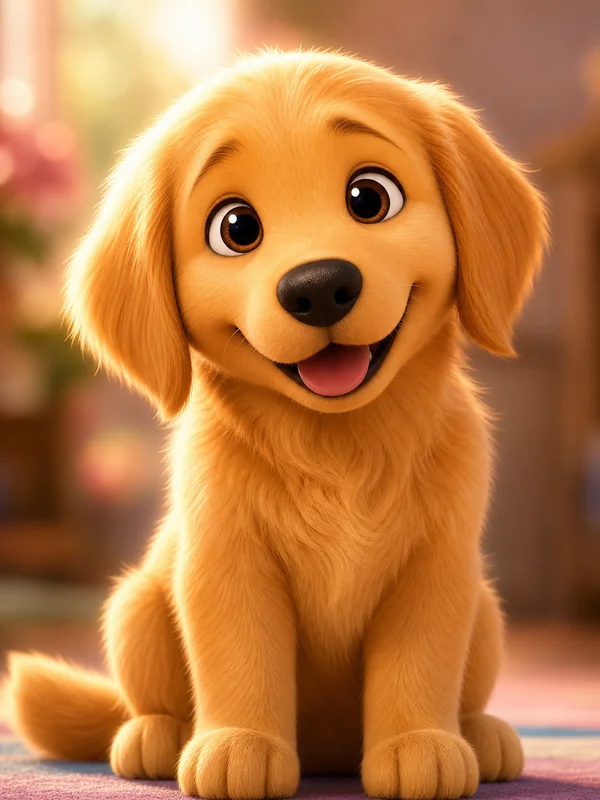 3D Disney Pet AI pet portrait style sample