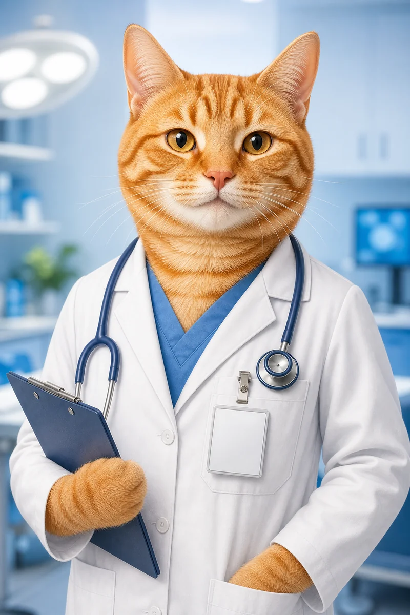 Pet Doctor AI pet portrait style sample