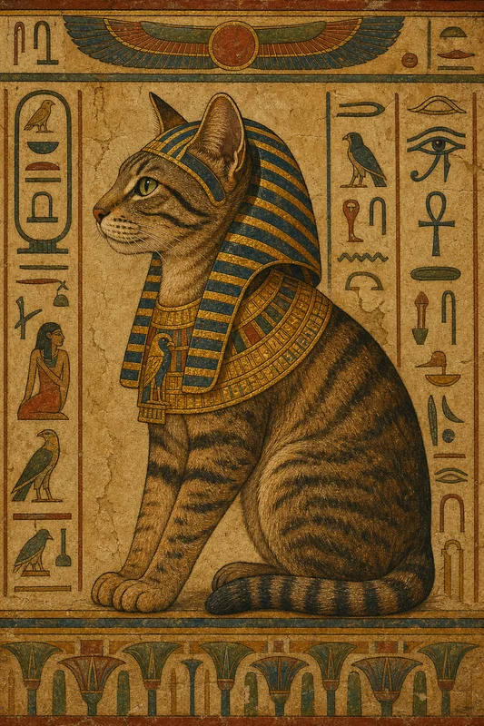 Pharaoh AI pet portrait style sample
