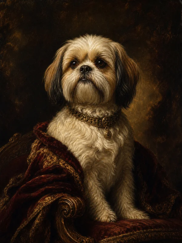 Oil Painting AI pet portrait style sample