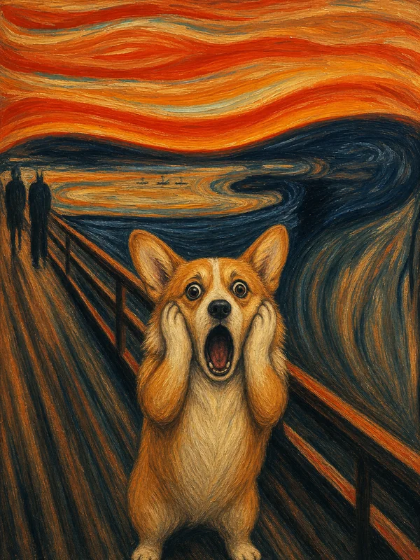 The Bark AI pet portrait style sample