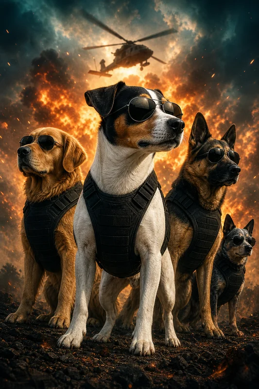 Hero Squad AI pet portrait style sample