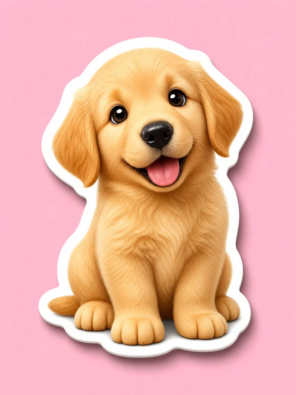 Sticker Pet AI pet portrait style sample