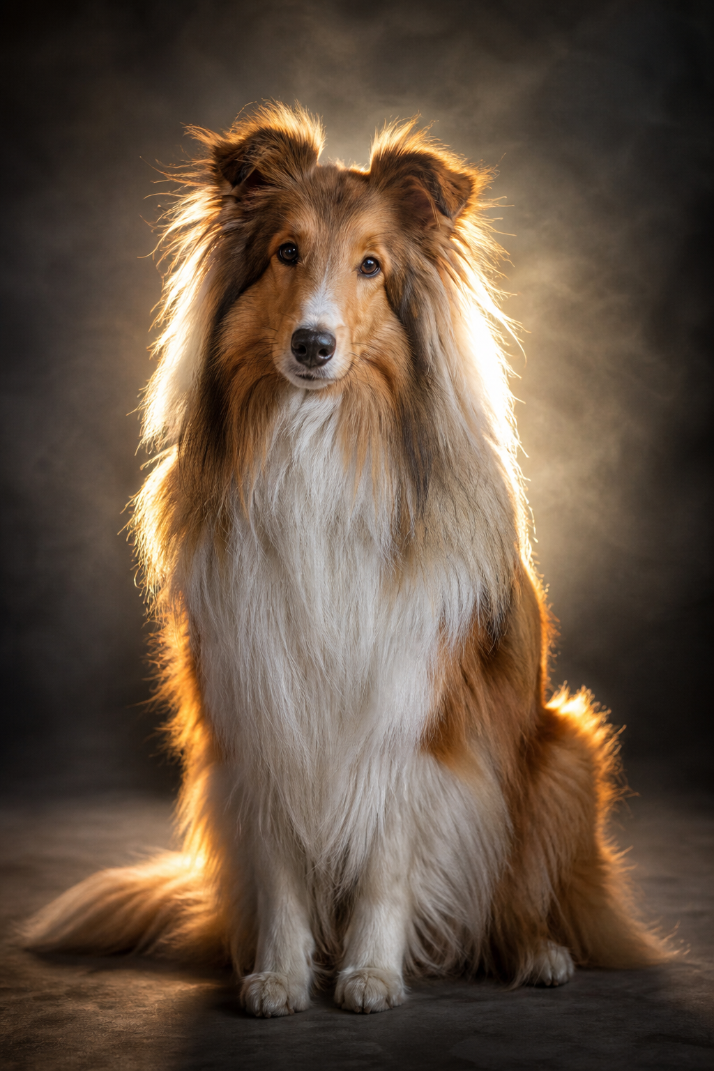 Backlit Glow Portrait AI pet portrait style sample