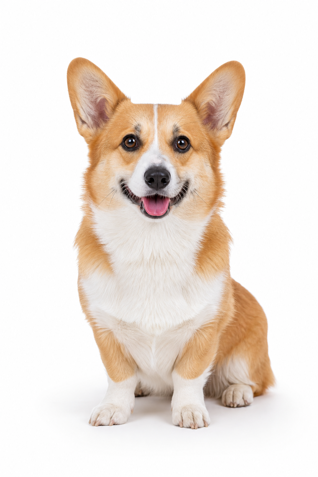 High-Key White AI pet portrait style sample