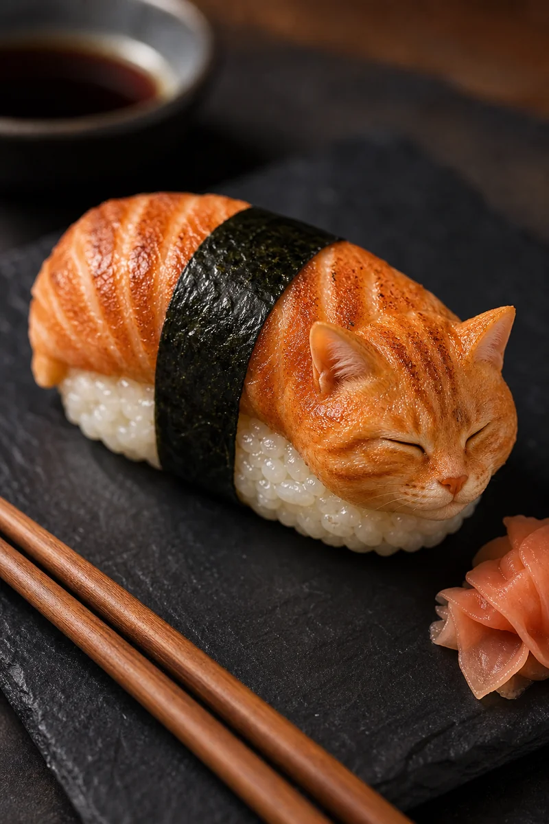 Sushi Pet AI pet portrait style sample