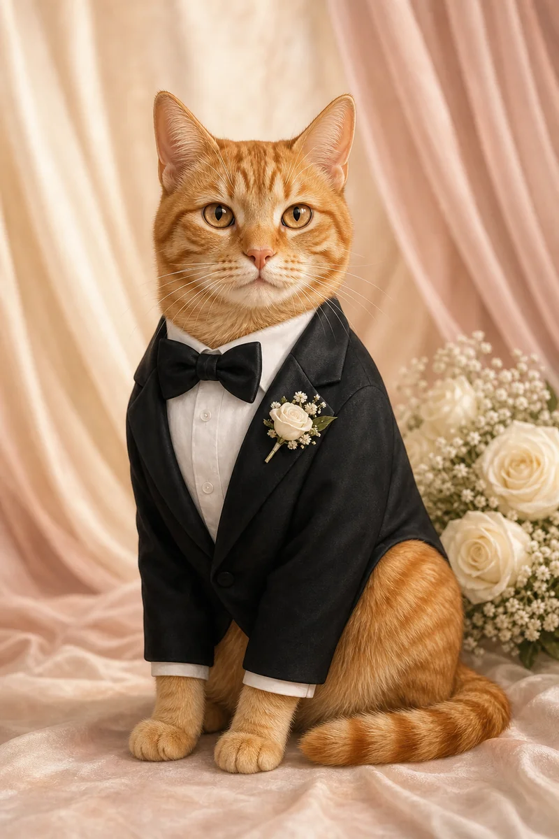 Wedding Portrait AI pet portrait style sample