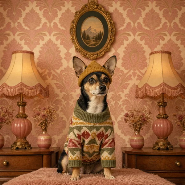 Symmetry AI pet portrait style sample