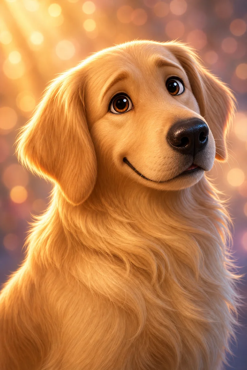 3D Disney Pet pet portrait of Buddy