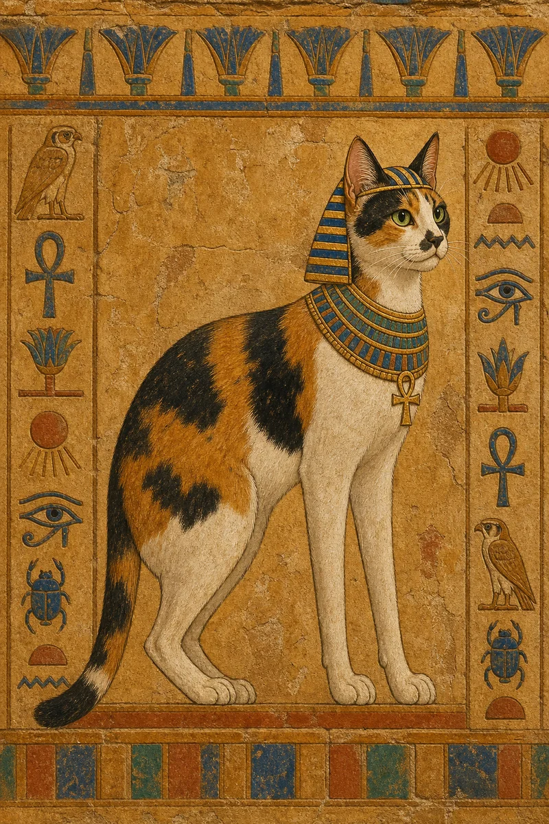 Pharaoh pet portrait of Boba