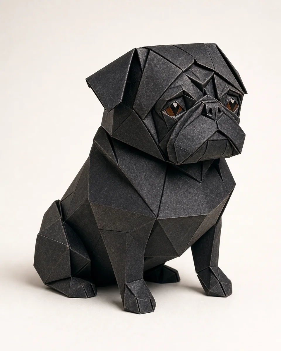 Paper Pet pet portrait of Pixel